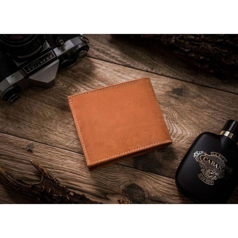 Portfel, brązowy, skórzany, Always Wild