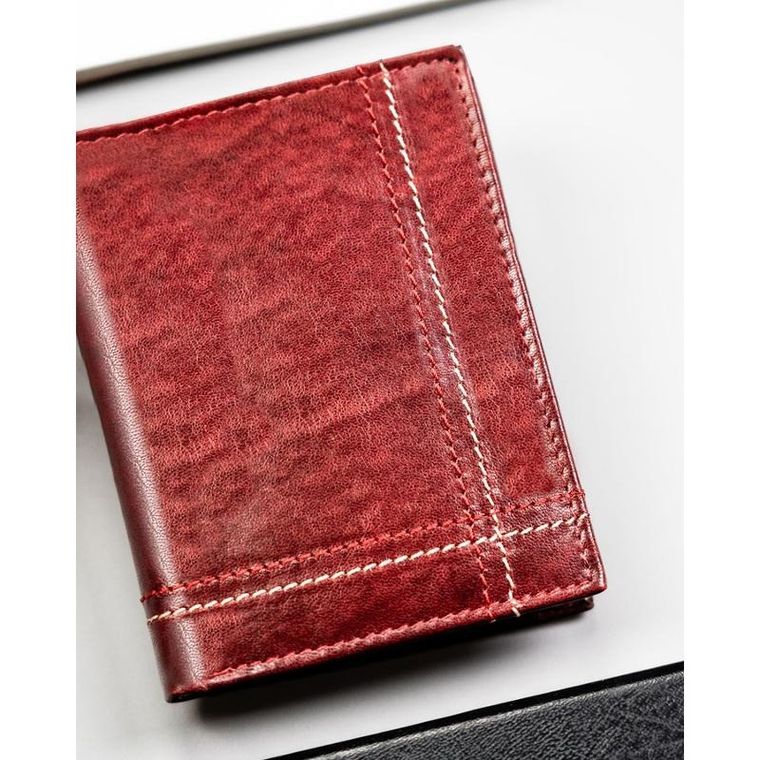 Portfel, brązowy, skórzany, RFID, Always Wild