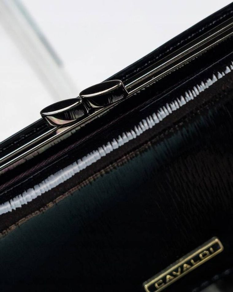 Portfel, czarny, skórzany, 4U Cavaldi