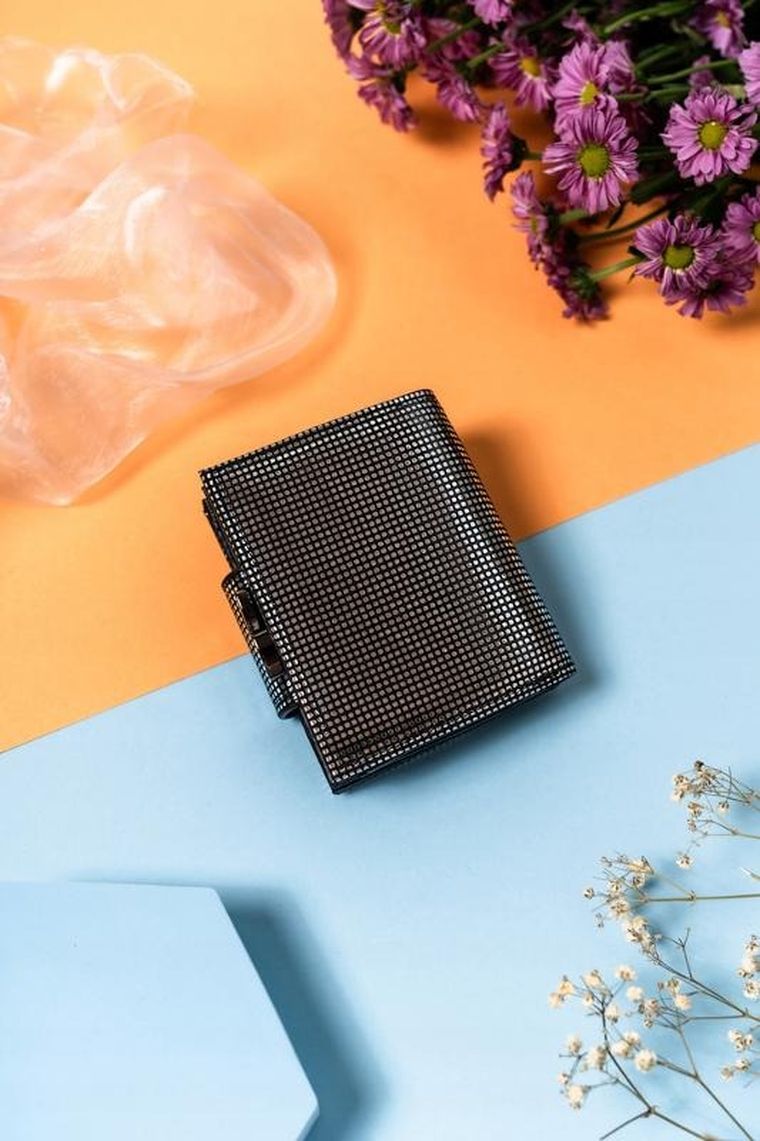 Portfel, czarny, skórzany, Lorenti