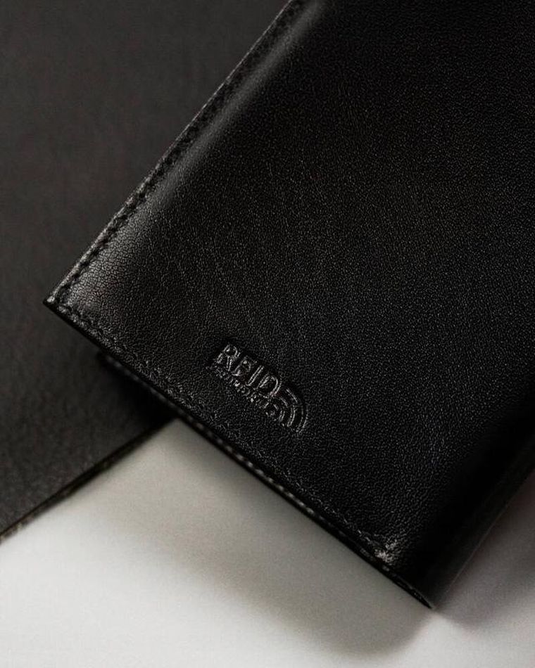 Portfel, czarny, skórzany, Peterson