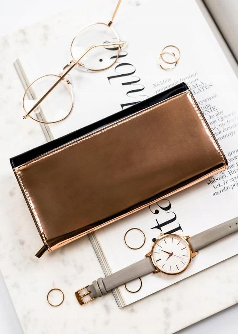 Portfel, czarny, skórzany, Peterson