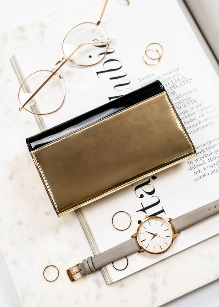 Portfel, czarny, skórzany, Peterson