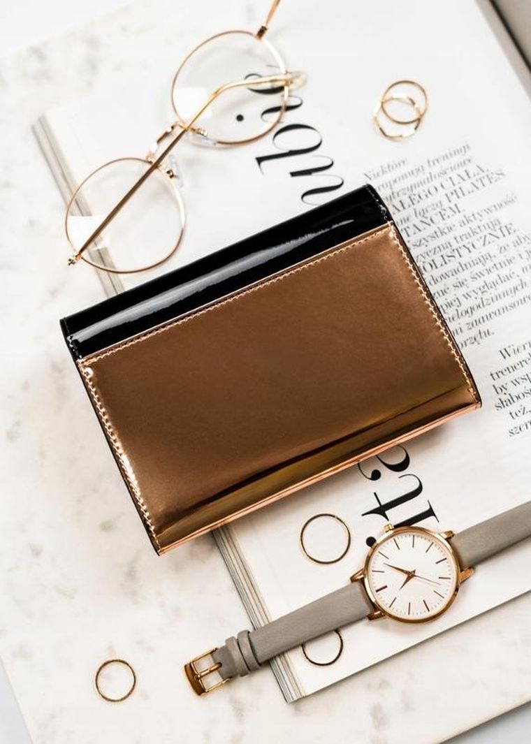 Portfel, czarny, skórzany, Peterson