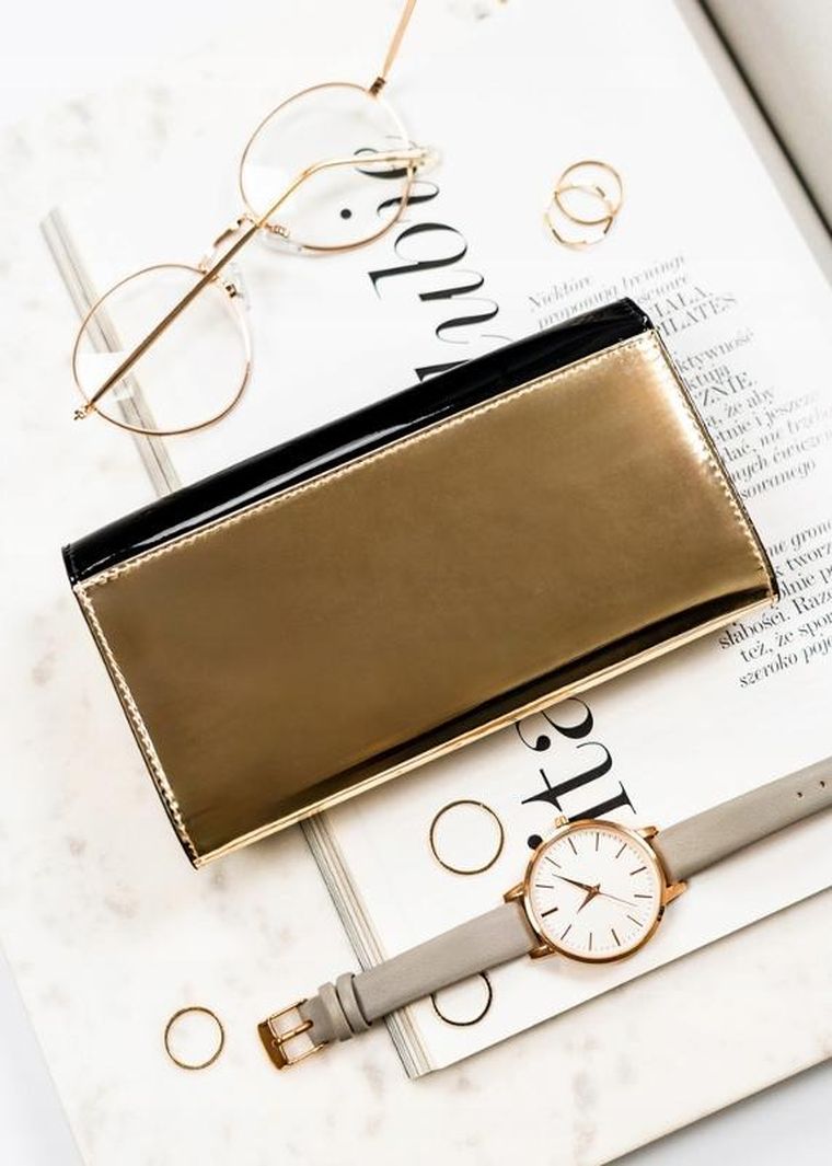 Portfel, czarny, skórzany, Peterson