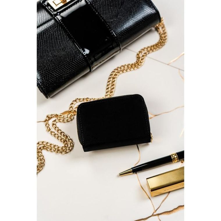 Portfel, czarny, skórzany, Peterson