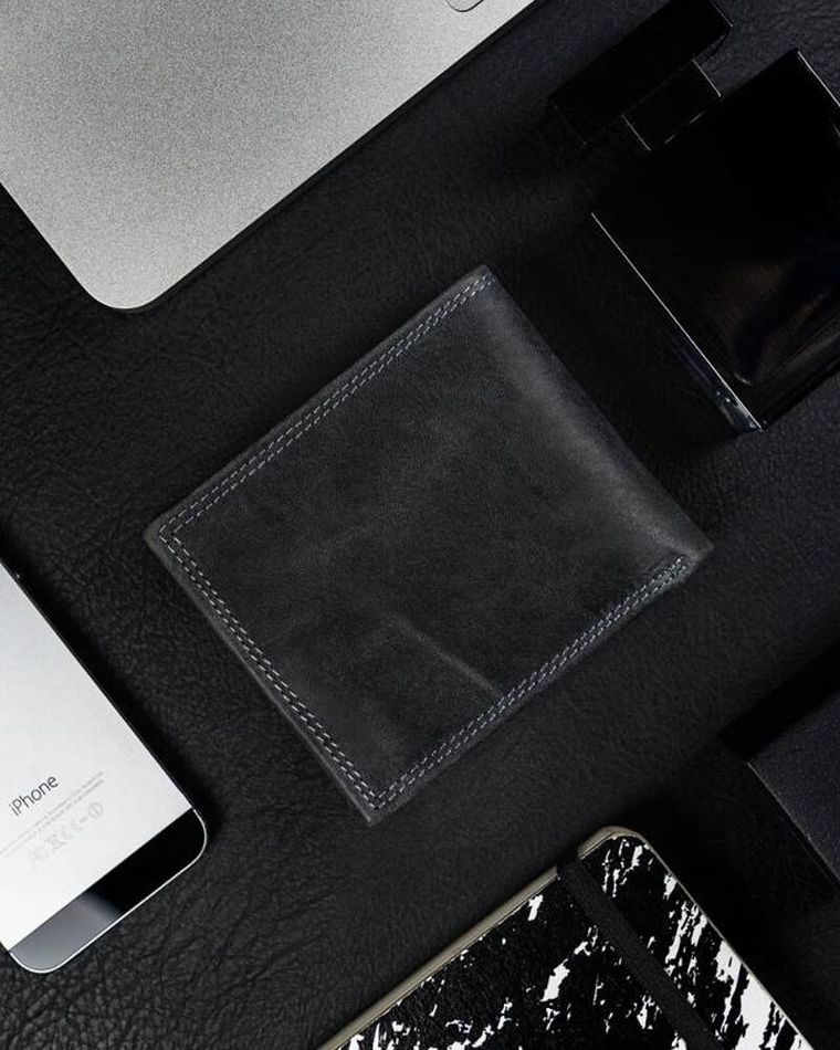 Portfel, czarny, skórzany, RFID, Always Wild