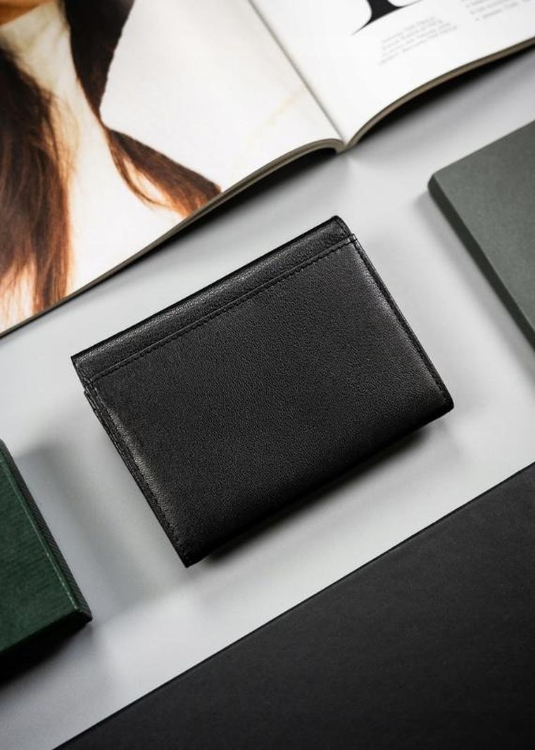 Portfel, czarny, skórzany, RFID, Cavaldi