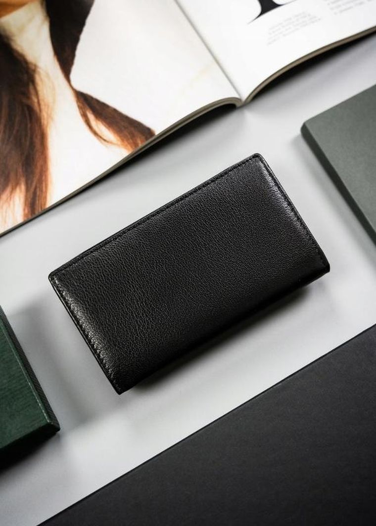 Portfel, czarny, skórzany, RFID, Cavaldi