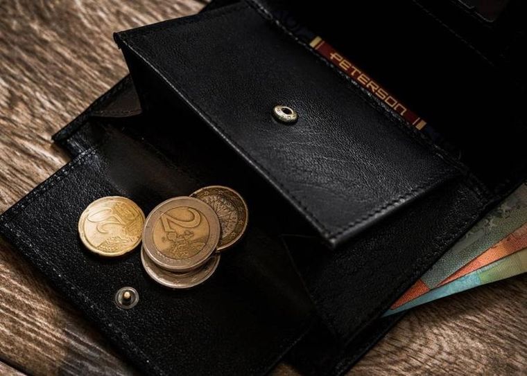 Portfel, czarny, skórzany, RFID, Peterson