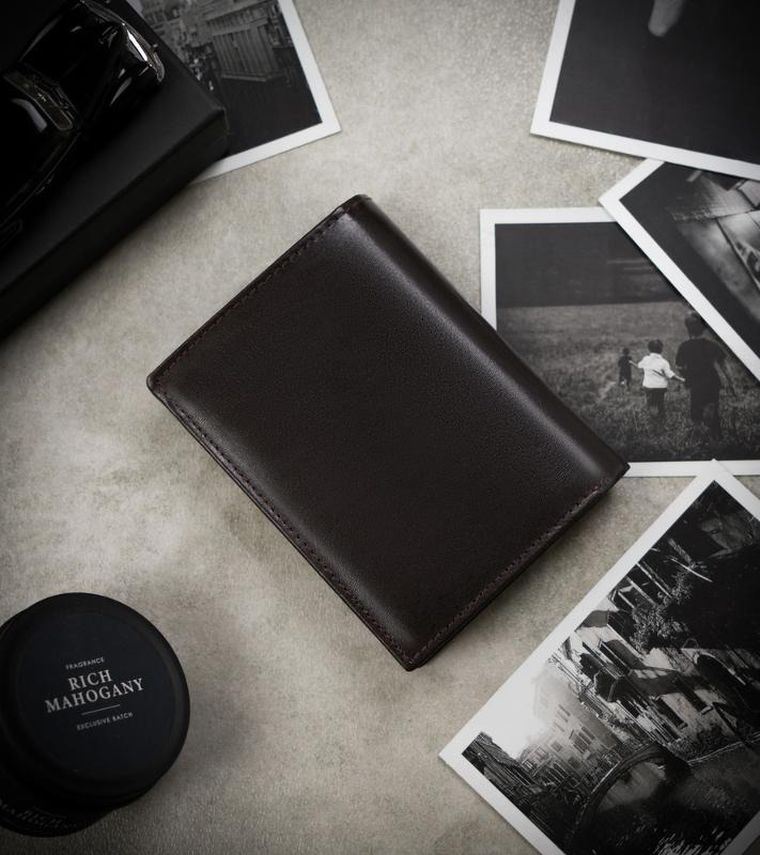 Portfel, czarny, skórzany, RFID, Rovicky