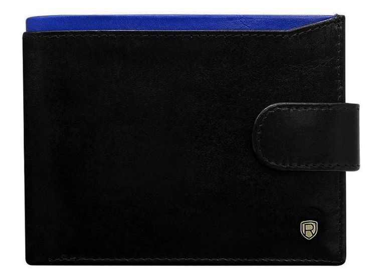 Portfel, czarny, skórzany, RFID, Rovicky