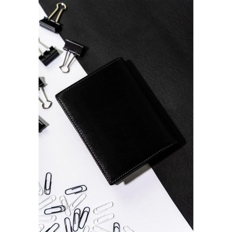 Portfel, czarny, skórzany, RFID, Rovicky