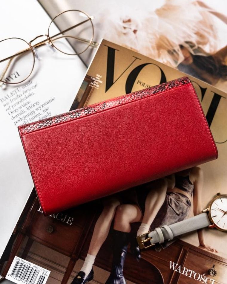 Portfel, czerwony, Peterson