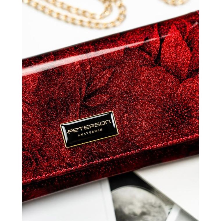 Portfel, czerwony, RFID, Peterson
