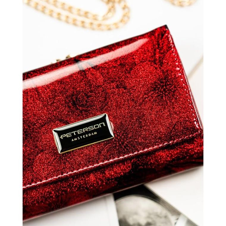Portfel, czerwony, RFID, Peterson