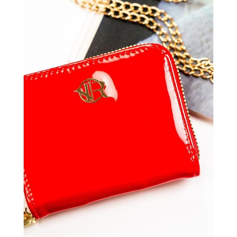 Portfel, czerwony, skóra ekologiczna, Rovicky