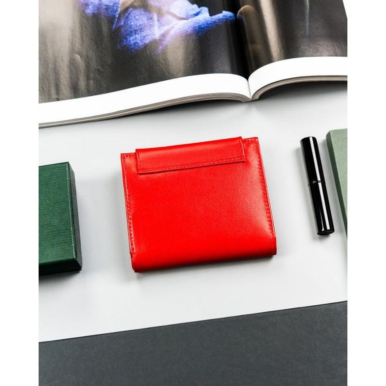 Portfel, czerwony, skórzany, 4U Cavaldi