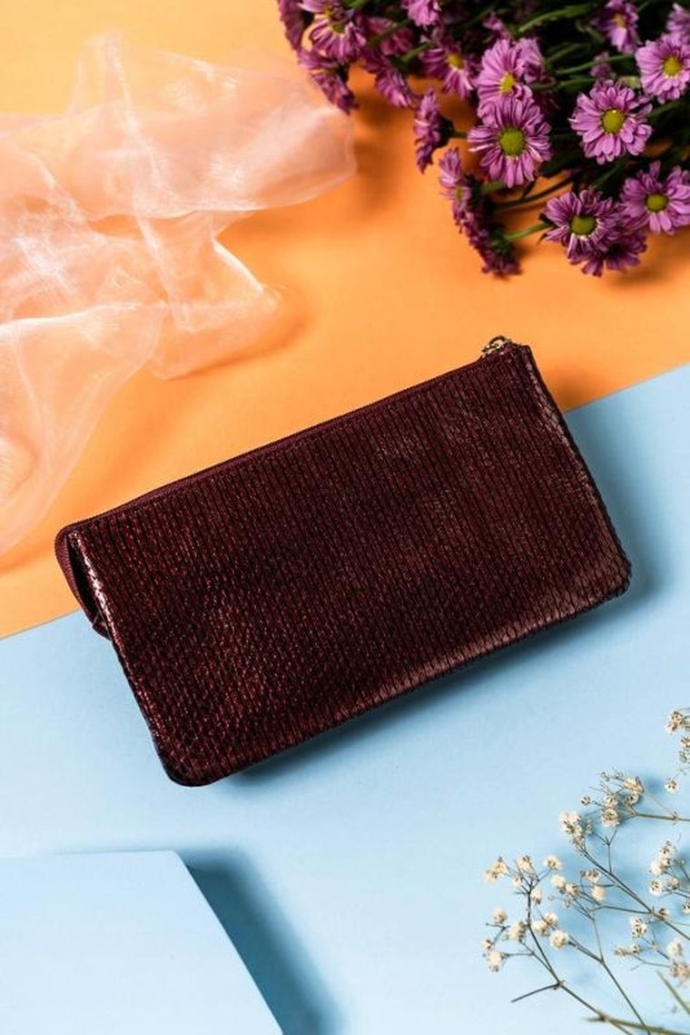 Portfel, czerwony, skórzany, RFID, Lorenti