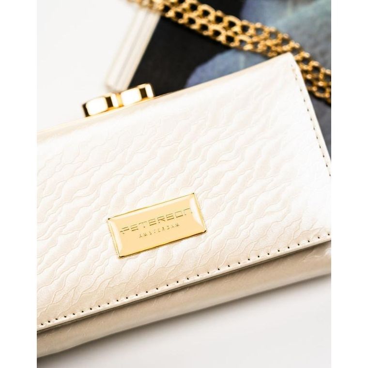Portfel, ecru, Peterson