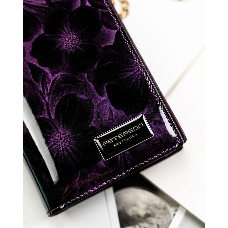 Portfel, fioletowy, RFID, Peterson
