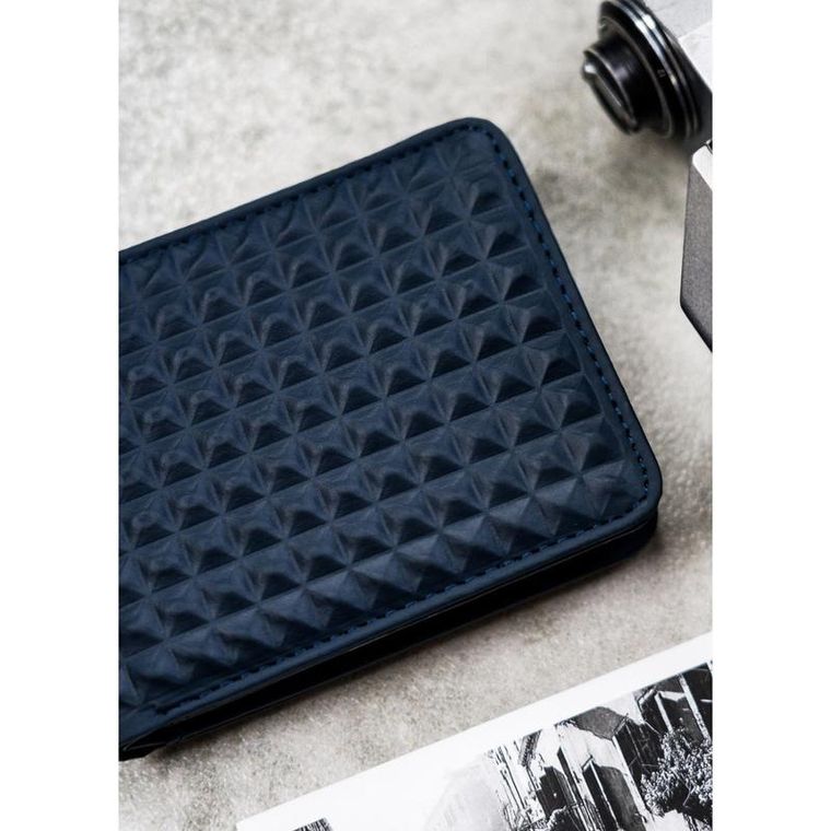 Portfel, granatowy, skóra ekologiczna, Peterson