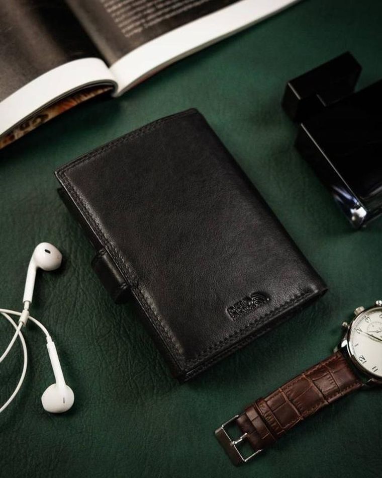 Portfel męski, skórzany, Peterson