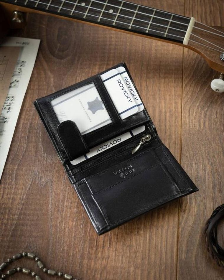 Portfel męski ze skóry naturalnej z systemem RFID, 4U Cavaldi