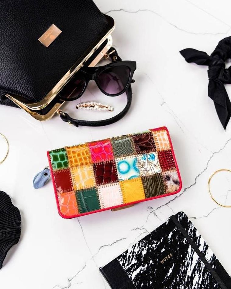 Portfel, mix, skórzany, Lorenti