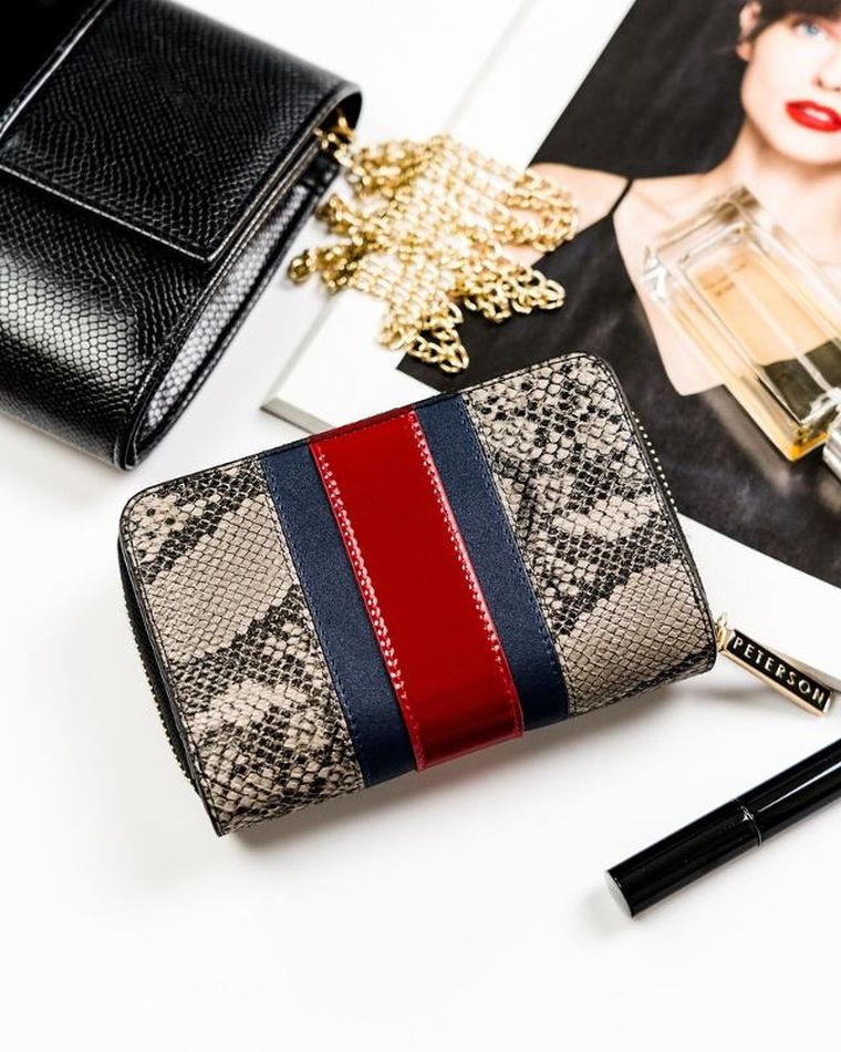 Portfel, mix, skórzany, Peterson