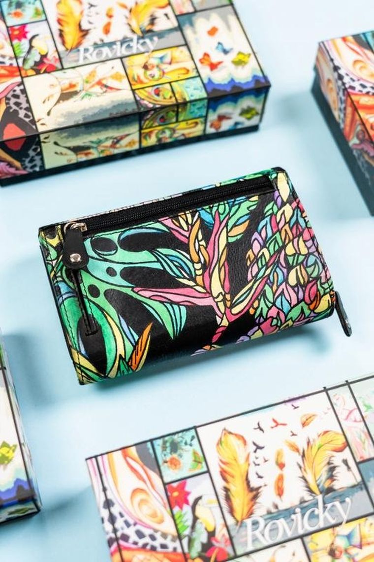 Portfel, mix, skórzany, Rovicky