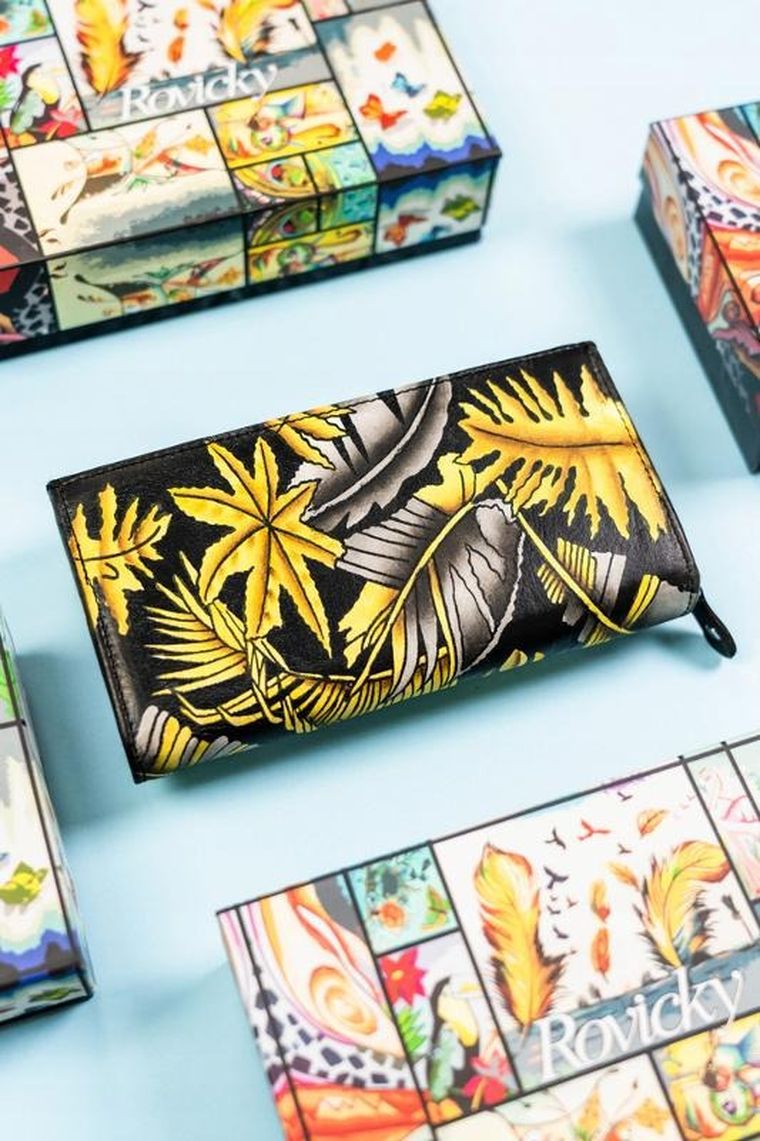 Portfel, mix, skórzany, Rovicky