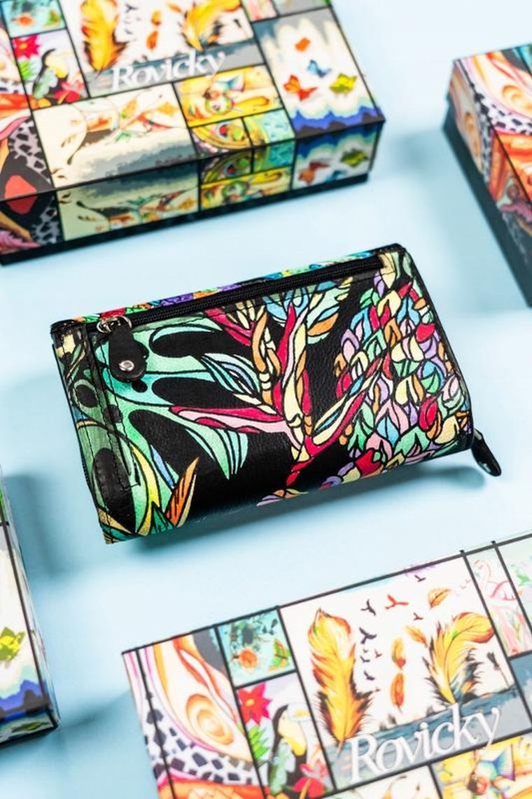 Portfel, mix, skórzany, Rovicky