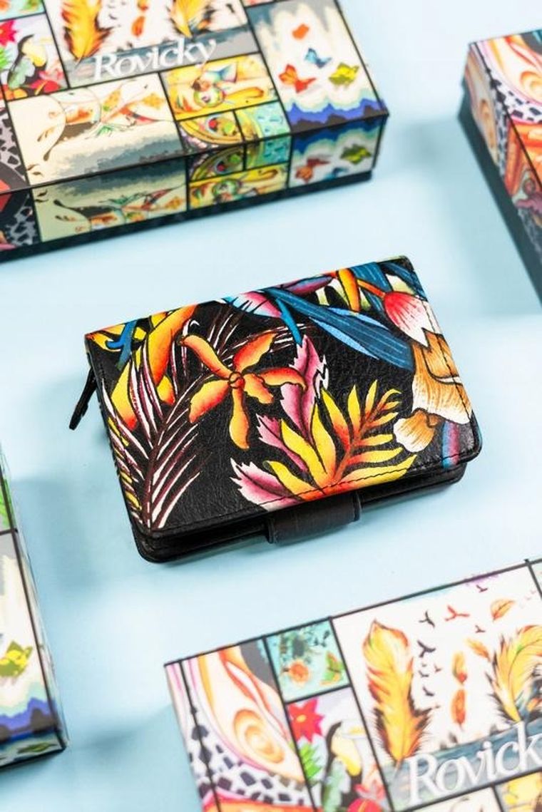 Portfel, mix, skórzany, Rovicky