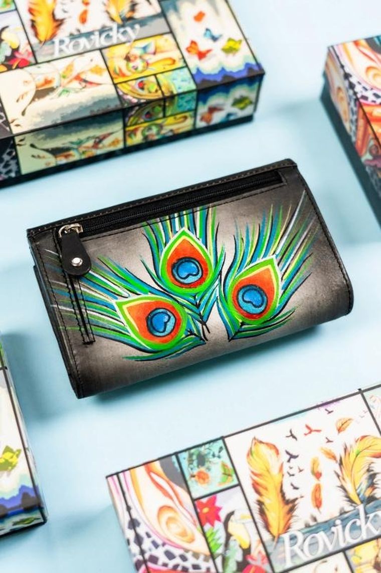 Portfel, mix, skórzany, Rovicky