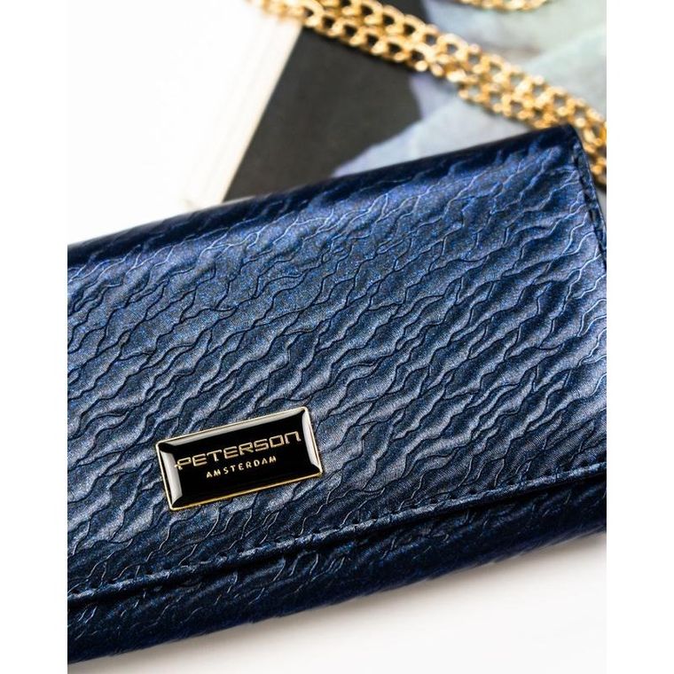 Portfel, niebieski, Peterson