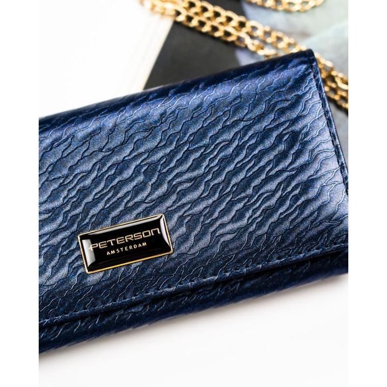 Portfel, niebieski, Peterson