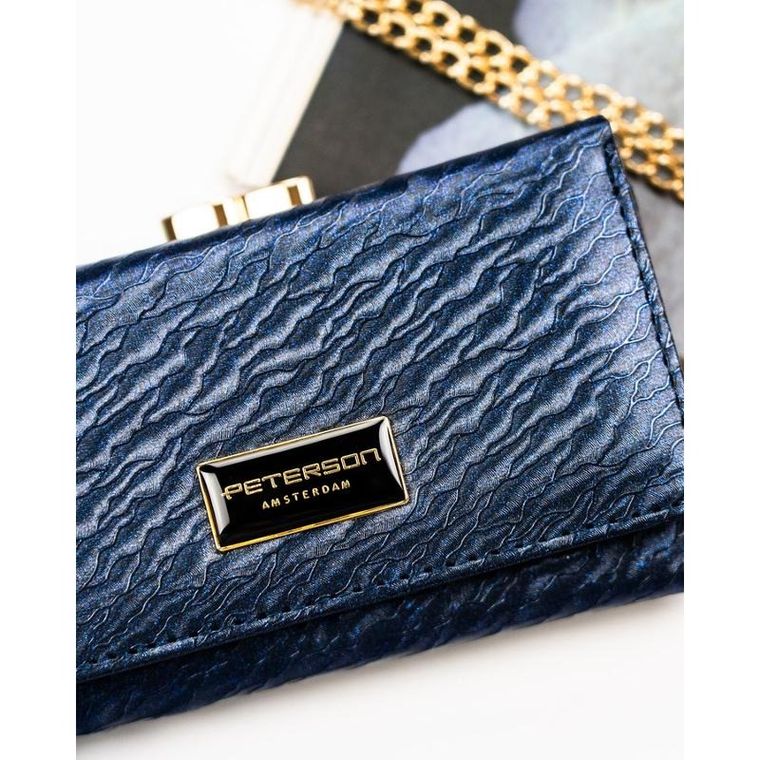 Portfel, niebieski, Peterson