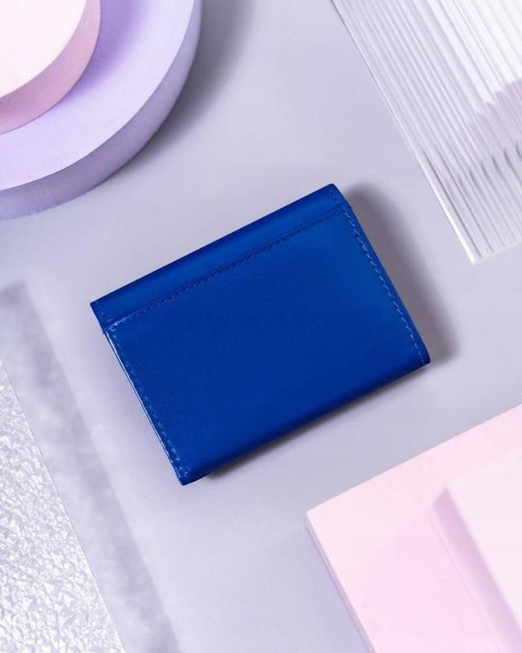 Portfel, niebieski, skórzany, Peterson