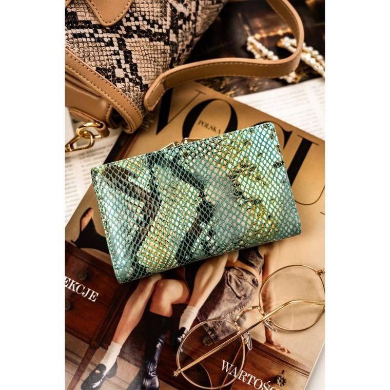 Portfel, niebieski, skórzany, Peterson