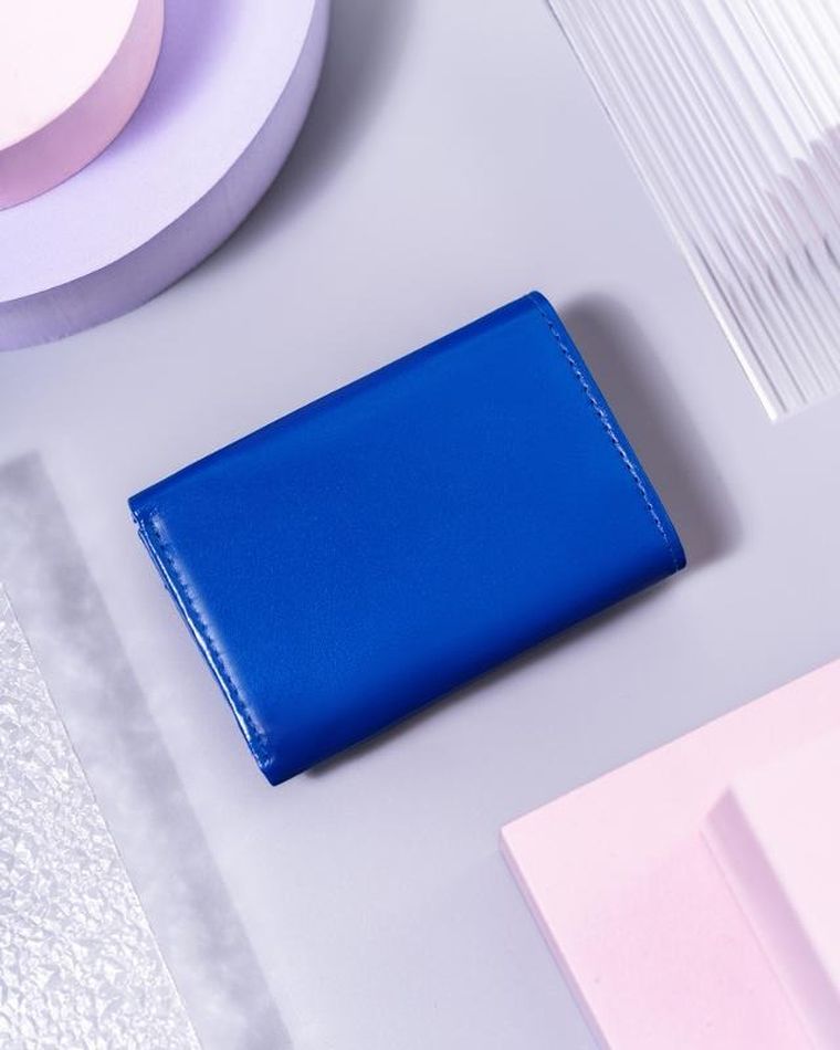 Portfel, niebieski, skórzany, RFID, Peterson