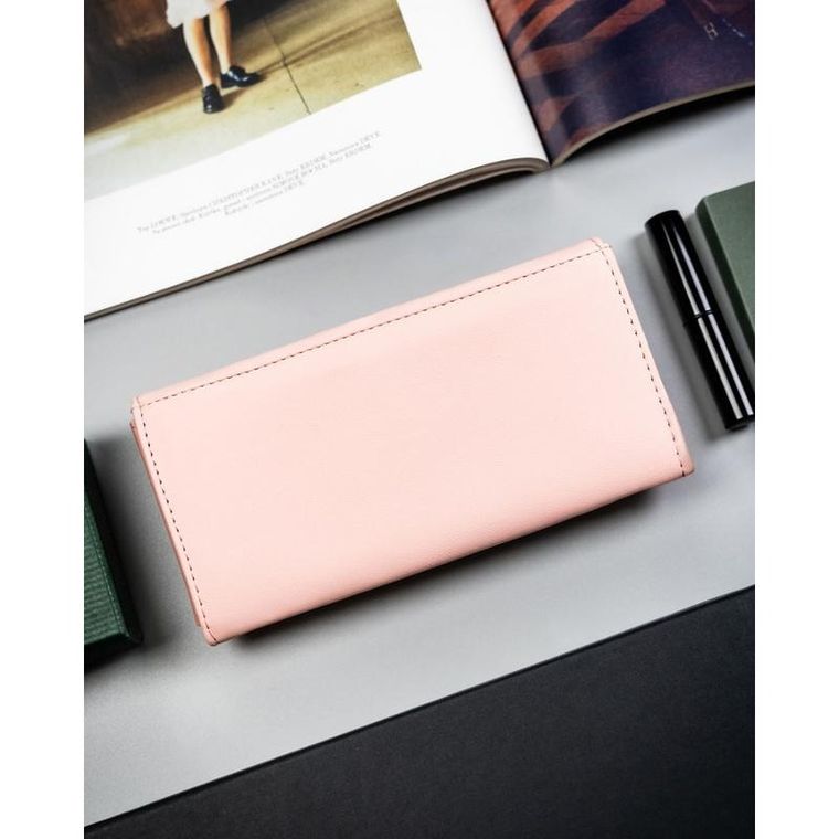 Portfel, różowy, skóra ekologiczna, 4U Cavaldi
