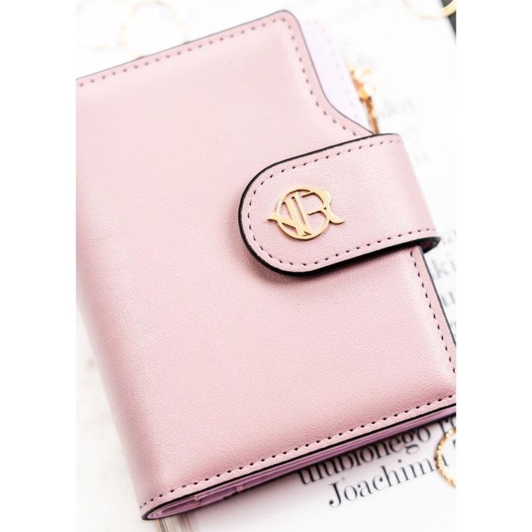 Portfel, różowy, skóra ekologiczna, RFID, Rovicky