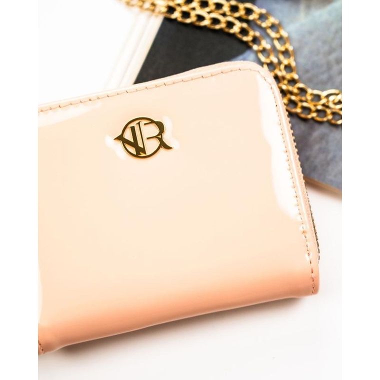 Portfel, różowy, skóra ekologiczna, Rovicky