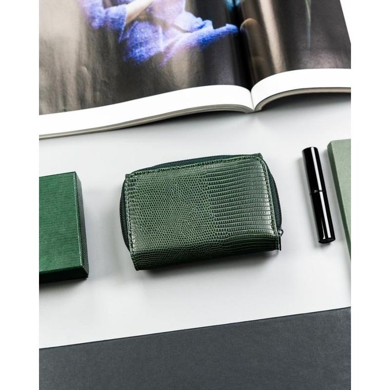 Portfel, zielony, skóra ekologiczna, 4U Cavaldi