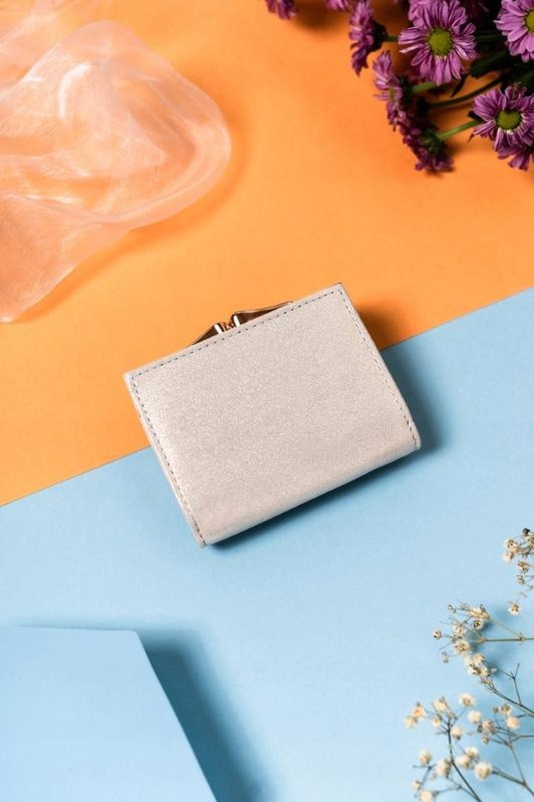 Portfel, złoty, skórzany, RFID, Lorenti