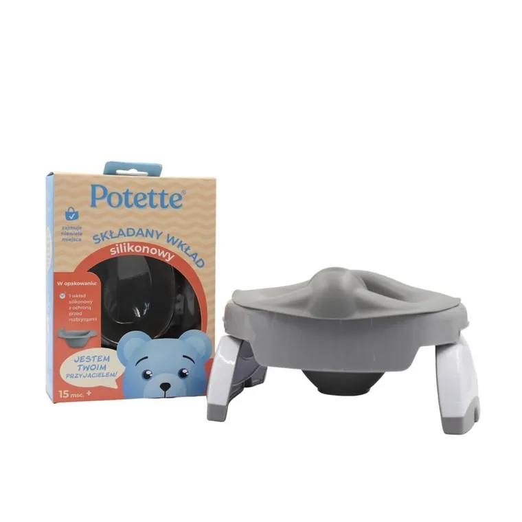 Potette Plus, wkład składany na nocnik, szary