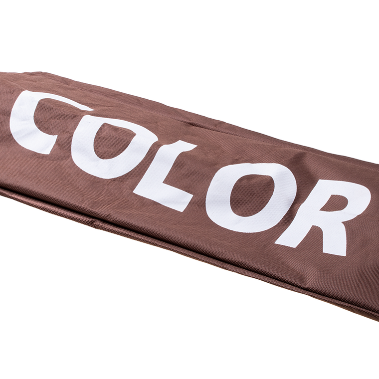 Potrójny kosz na bieliznę, brązowy