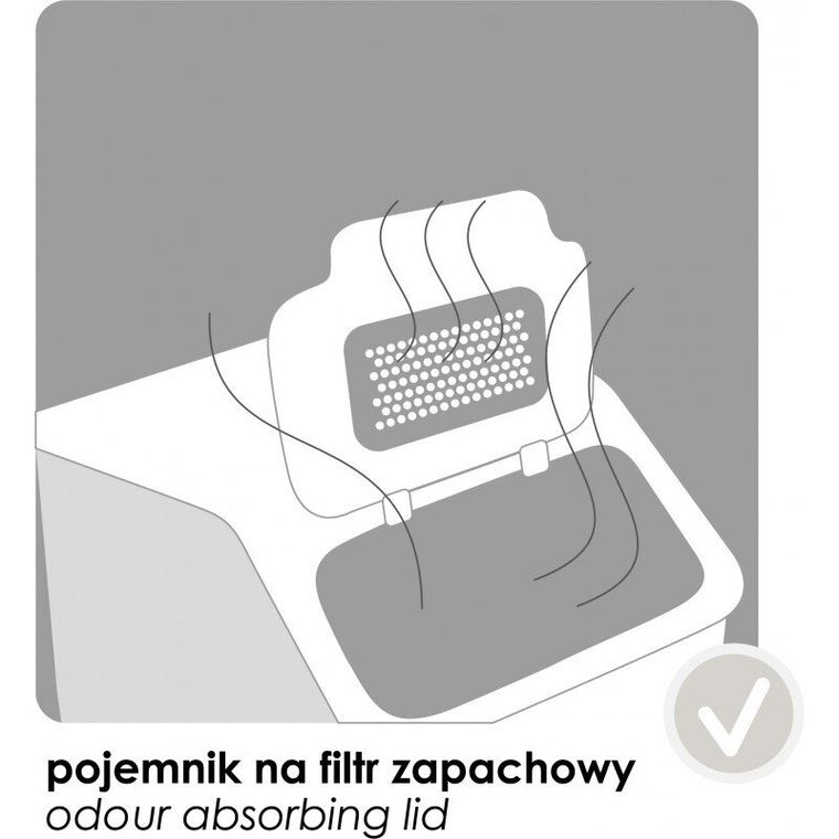 Practic, kosz na śmieci do segregacji odpadów, 35l