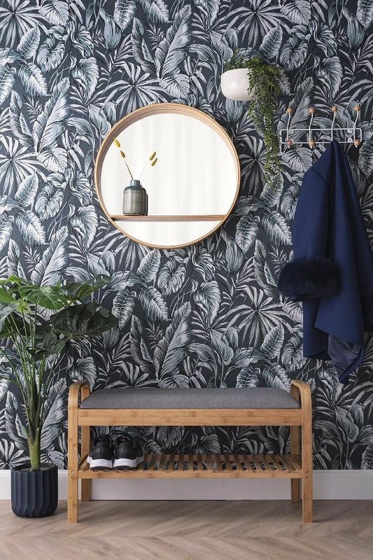 Present Time, wieszak na ubrania na ścianę, Saturnus, drewniane gałki, 34 cm